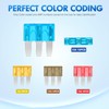 Nilight 60PCS Micro3 Fuse ATL Blade Assortment Kit 3 Prong