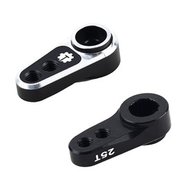 TCRC 7075 Aluminum 25T Micro Servo Horn with M2.5 Threaded Holes for Redcat Ascent-18 Stock Servo, REEFS RC 99 Micro Servo 1/18 RC Crawler Upgrades