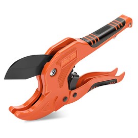 AIRAJ Pro PVC Pipe Cutter, Ratchet Hose Cutter Cutting 1-5/8 Inch PEX, PPR, PVC, Aluminum-Plastic Pipe, Suitable for Household, Maintenance, Plumber.
