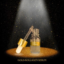 Eliza Jones Laboratories Gold and Collagen Serum with Hyaluronic acid, Hydromanil and Rice Extract, Anti Wrinkle Serum, Promotes Moisturising and reduce signs of ageing, Face and Neck Serum 10 ml