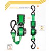 Strapinno 4pcs Retractable Ratchet Straps Bundle 1in x 6ft Ratchet