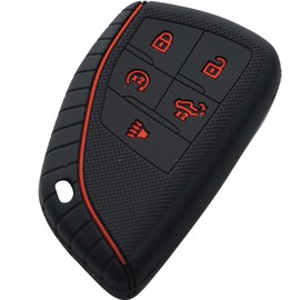 Key Fob Cover Fit for 2022 2023 2024 Chevy Silverado 1500 GMC Sierra 1500, 2024 Silverado Sierra 2500HD 3500HD, Silicone