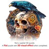 KAAYEE Wooden Puzzles for Adults, 3D Visual Effect Raven &