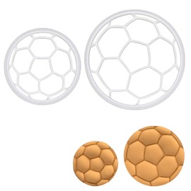 Set of 2 Footballs Cookie Cutters, 2 Pieces Bakerlogy