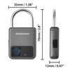 Fingerprint Padlock, (Gray) 3.9 55