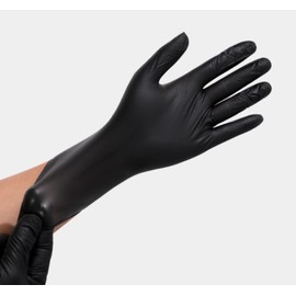 Black Cleaning Gloves Large - Blended disposable gloves, Cleaning up debris, Garden, Cooking, Kitchen, Industrial, Automotive, Work, Mechanic (100pcs/box)