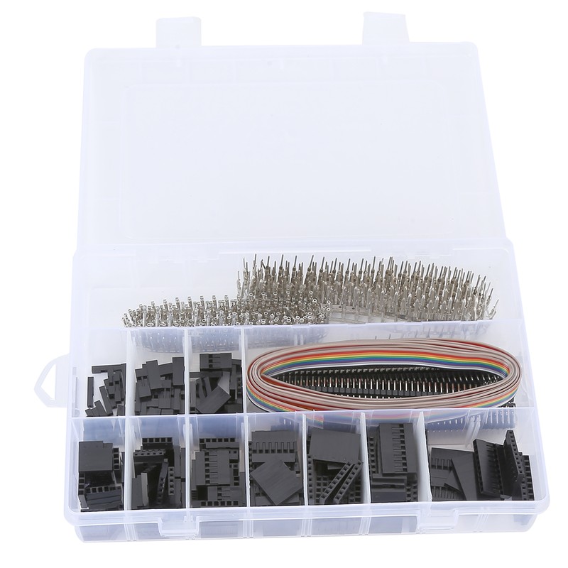 666pcs Pin Connector Brass ABS AntiOxidation Coating Crimp Adapter for