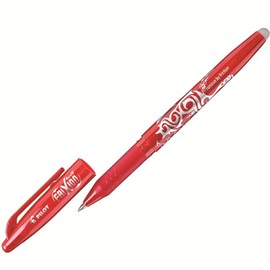 Pilot Frixion Ball Erasable Gel Pen, Fine Tip (0.7mm) - Pack of 3 Gel Pens - Black, Blue, Red