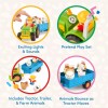 Battat Musical Farm Tractor Toy Set with Animals Lights Sounds