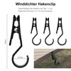 Pack of 4 Clothes Pegs Tent Clips Hanger for Towels