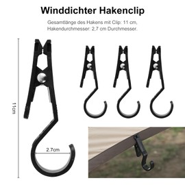 Pack of 4 Clothes Pegs Tent Clips Hanger for Towels Clip Hooks Towels Clips Multifunctional Light Hooks Camping Equipment Accessories Z Hanger Snap for Camping Outdoor