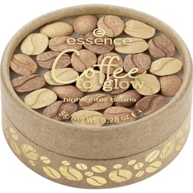 essence Coffee to Glow Highlighter Beans, No. 01 Meant To Bean Together!, Gold, for Combination Skin, for Dry Skin, for Blemished Skin, Brightening, Shiny, Natural, Shimmering, Radiant (8 g)
