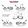 JM 2 Pairs Makeup Reading Glasses Magnifying Flip Down Cosmetic