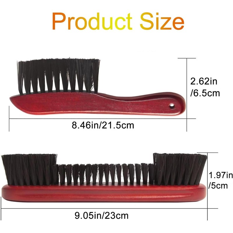 Mtxorvix 9Inch 100% Soild Wooden Handle Pool and Rail Brush