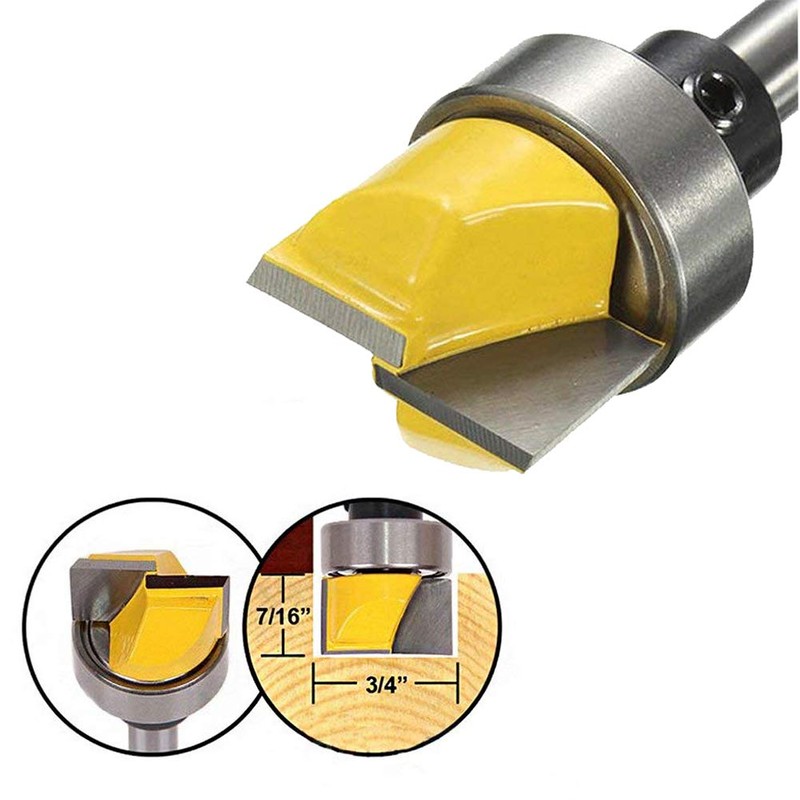 Gasea 1/4" Shank Flush Trim Hinge Mortise Template Cleaning Bottom