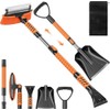 Wikihhome 42" Ice Scraper and Extendable Snow Brush, Detachable Snow