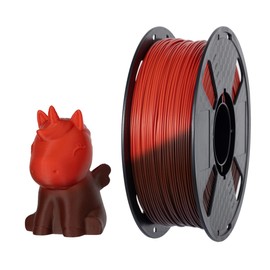 CC3D 31℃ Temperature Color Changing PLA Filament Chocolate to Red 1.75mm 1KG 3D Printer Filament FDM 3D Printing Materials Color Change Filament PLA Chocolate to Red