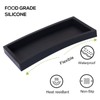Small Silicone Bathroom Vanity Tray Rectangle Soap and Sponge Holder