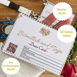 Bismillah and Hajj - Duaa Cards & Guide for Hajj and Umrah with Keyring