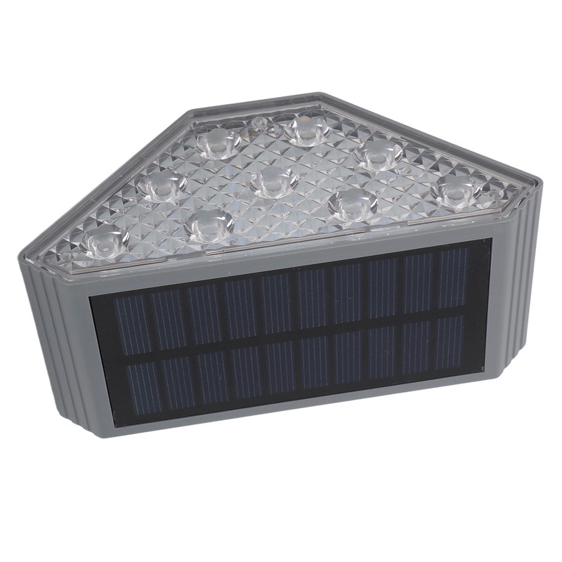 Solar Step Lamp Warm Light Button Light Sensor Control IP67
