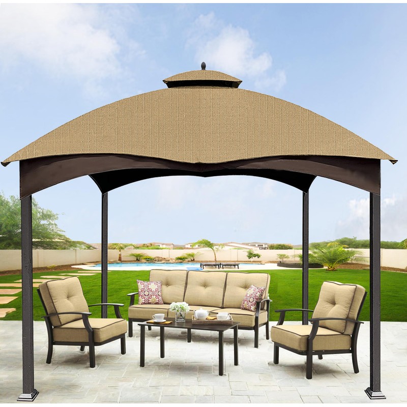 SCOCANOPY Beige Ripstop Replacement Top for Lowe's Allen Roth 10X12