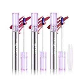 Erinde 3Pcs Tinte labial peel-off, brillo labial líquido mate nude de larga duración, tinte resistente al agua y no pegajoso, maquillaje labial peel-o