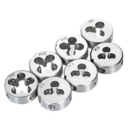 32 PCS HSS Tap and Die Set Metric Wrench Cut M3-M12 Hand Threading Tool Tungsten Carbide Tap Die Screw Thread Making Tool Bit Set Engineer Kit with Tool Case