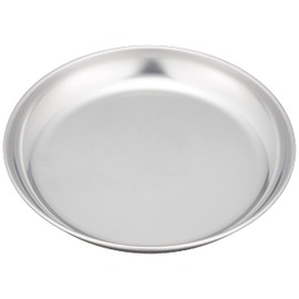 Endoshoji BML03014 Fried Kasu Fried, Silver, 5.5 inches (14 cm), Commercial Use, Round Plate for the Market