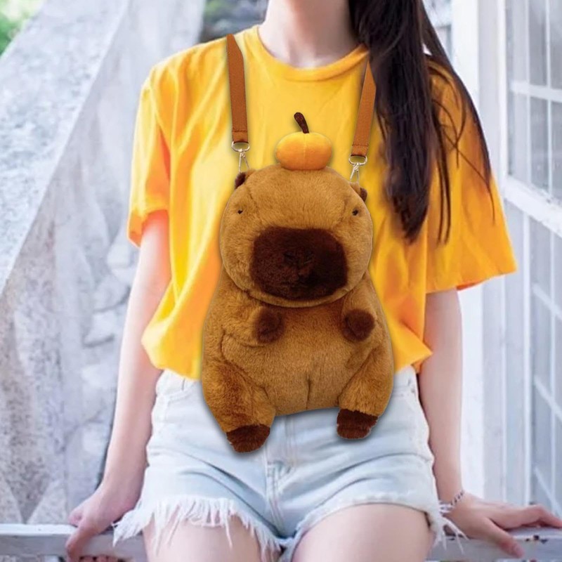 F Fityle Capybara Backpack Creative Toy Bag Backpack for Indoor