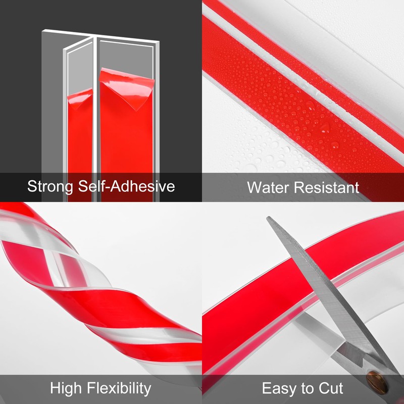 ToLanbbt T-Shaped Door Draft Stopper 1.97 in x 10 FT