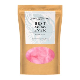 Best Mom Ever Cotton Candy - Delicious Treat for the Most Amazing Mom - Fun Mother's Day Gift Idea for Mom