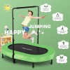 Unbranded Foldable Trampoline, Mini Rebounder Trampoline with Adjustable Handle, Exercise~