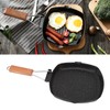 Frying Pan Outdoor Household Folding Beech Handle Energy Saving Non