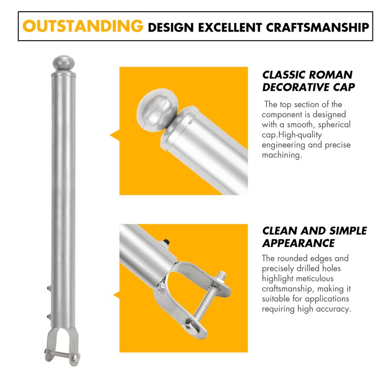 18 Pack 1-3/8'' Chain Link Fence Extension, 20'' Fence Extension