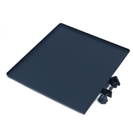 ZONADAH Clamp-On Rack Tray Holder, Microphone Stand Shelf, 20X22cm Surface Area with Maximum 1kg Load Capacity for Music Sheet, Accessories Streaming, Online Meetings