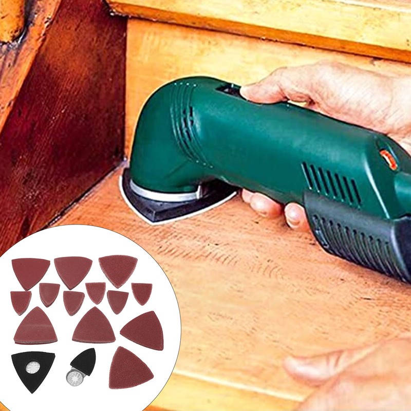 Oscillating Tool Sanding Pad Kit Triangular Finger Accessories 60 80