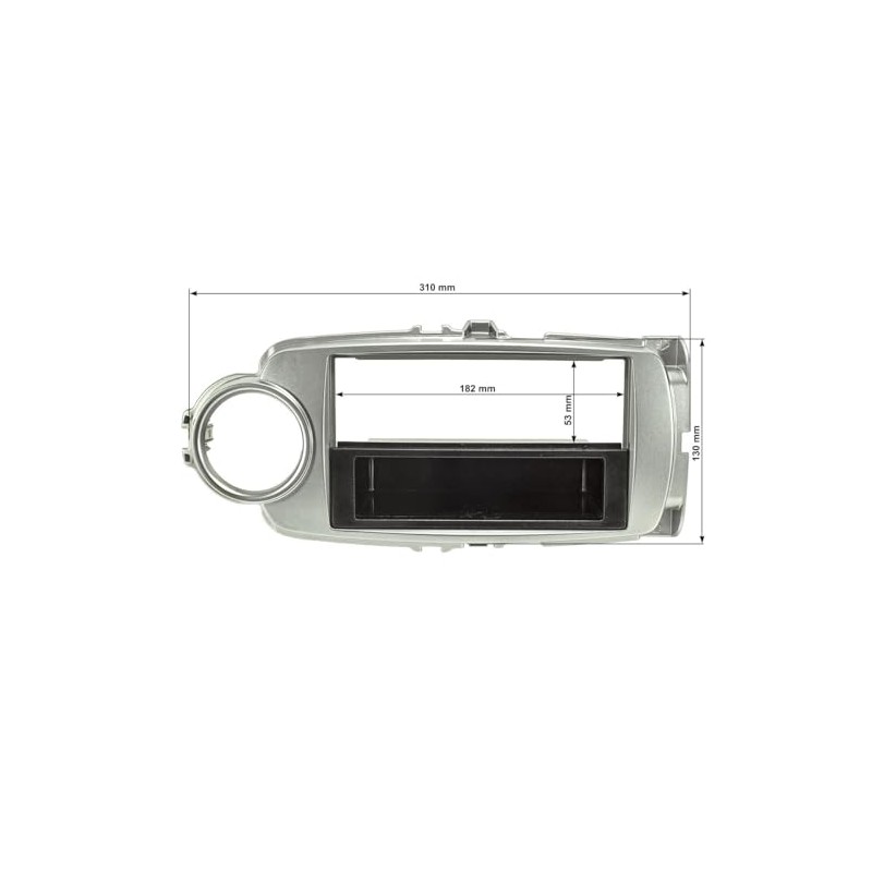 tomzz Audio 2455-038 Radio Fascia Plate Compatible with Toyota Yaris