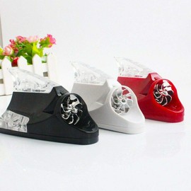 Riloer Shark Fin Signal Antenna, Car Antenna Car Radio Shark Warning Flash Lamp for AM/FM Car Roof Radio Blue