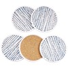 KYEYGWO Natural Diatomite Absorbent Coasters Set of 4, Round Drink