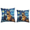 German Shepherd Art Starry Night Vincent Van Gogh Dog Pet