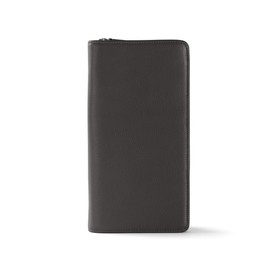 Leatherology Black Onyx Travel Zip Organizer Wallet, Passport Holder, RFID Available, Full Grain Leather