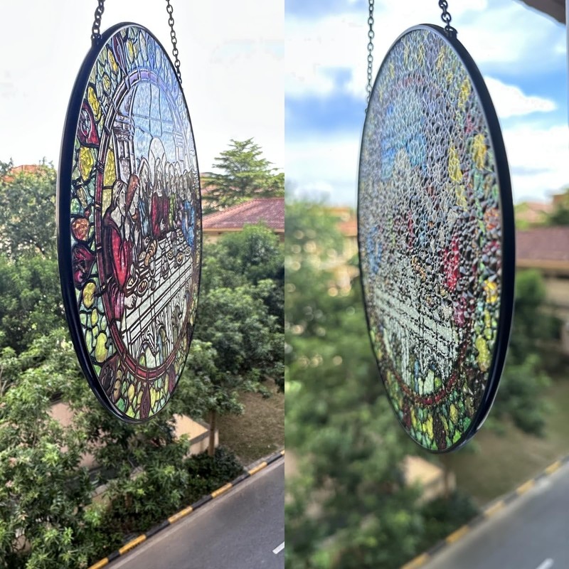 Last Supper Suncatcher Stained Glass - Originally Designed 7.8'' Picture