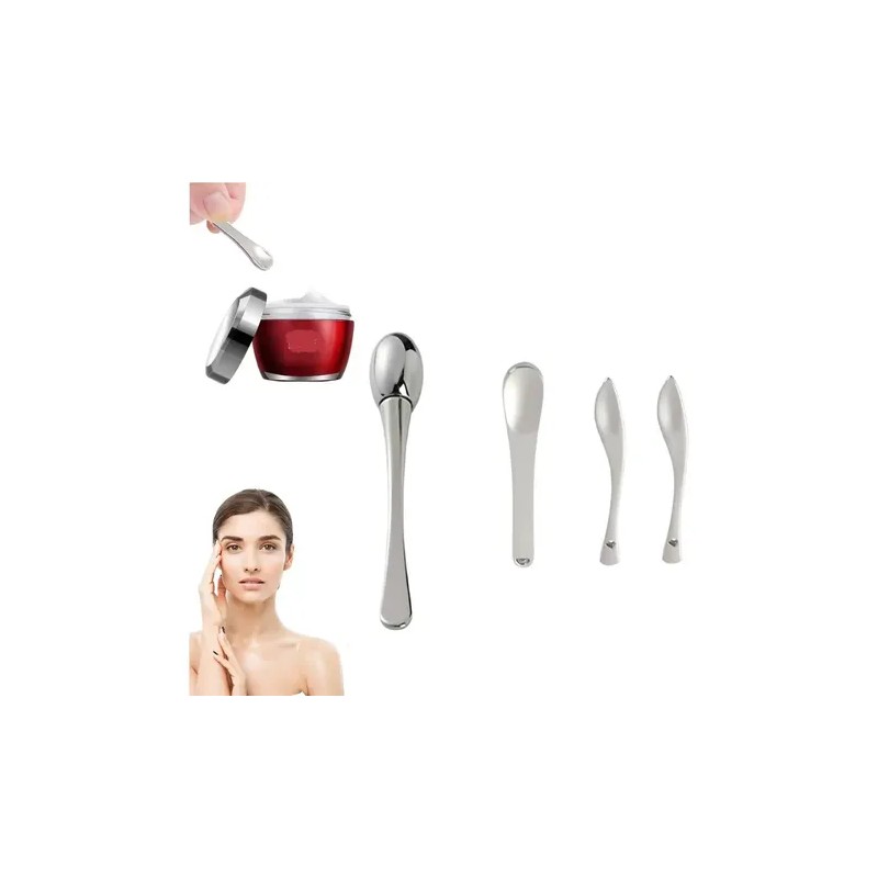 Mini Espátula Cosmética 4 Pzs Cuchara De Belleza