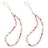 Staqlo 2Pcs Beaded Phone Lanyard Wrist Strap with Pearl Beads