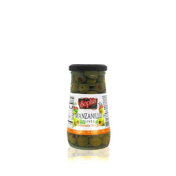 Sophia Sophia Olives - Spanish Manzanillo Stuffed 5.75oz (8-pack)