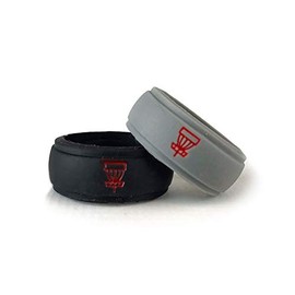 Disc Store Disc Golf Basket Silicone Ring - 8mm Rings for Men, Silicone Ring Men's Accessories, Mens Silicone Wedding Band for Sports, Mens Rings Disc Golf Accessories, Step Edge (Black, 13)