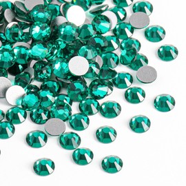 Beadsland 2880pcs Flat Back Crystal Rhinestones Round Gems for Nail Art and Craft Glue Fix, Blue Zircon, SS20,4.6-4.8mm