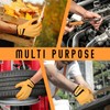 SAWANS Leather Working Gardening Gloves for Men Women Thorn Proof