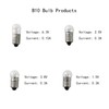 RuiLing 10-Pack E10 Mini Light Bulbs Screw Base Indicator Light