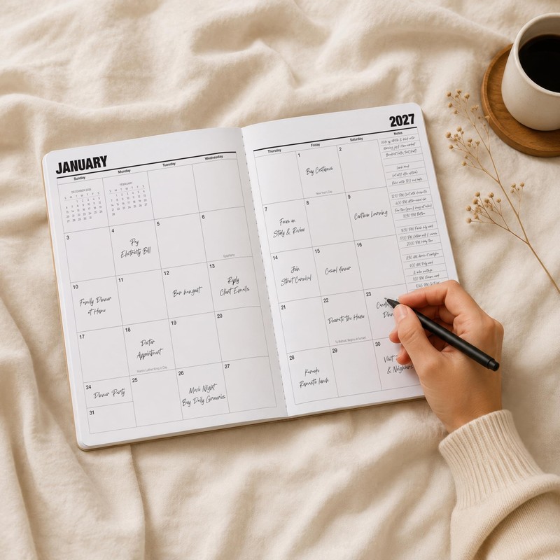Monthly Planner 2026-2027, Jokotha 18 Months Calendar Planner from July